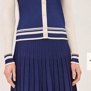 Blue and Cream Women's Set